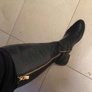 Black Knee Length Michael Kors Boots Size 9
